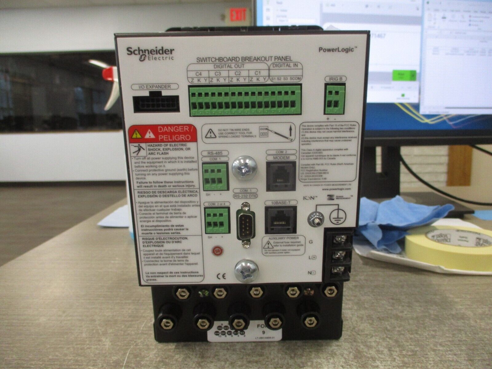 Square D PowerLogic ION 8600 Power Meter S8600A4C0H6A0A0A *No Box* New Surplus