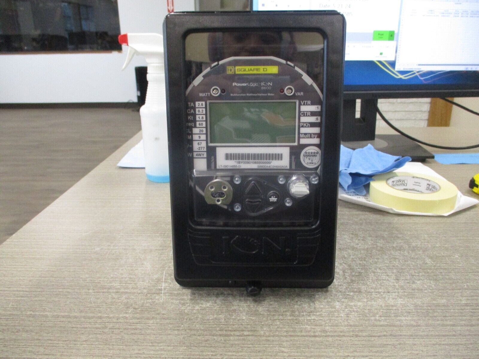 Square D PowerLogic ION 8600 Power Meter S8600A4C0H6A0A0A *No Box* New Surplus