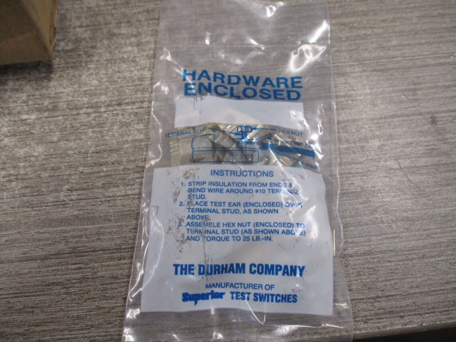 Durham Test Switch MP1708B-4242AB-8110 30A 600V 8P B/C W/Cover New Surplus