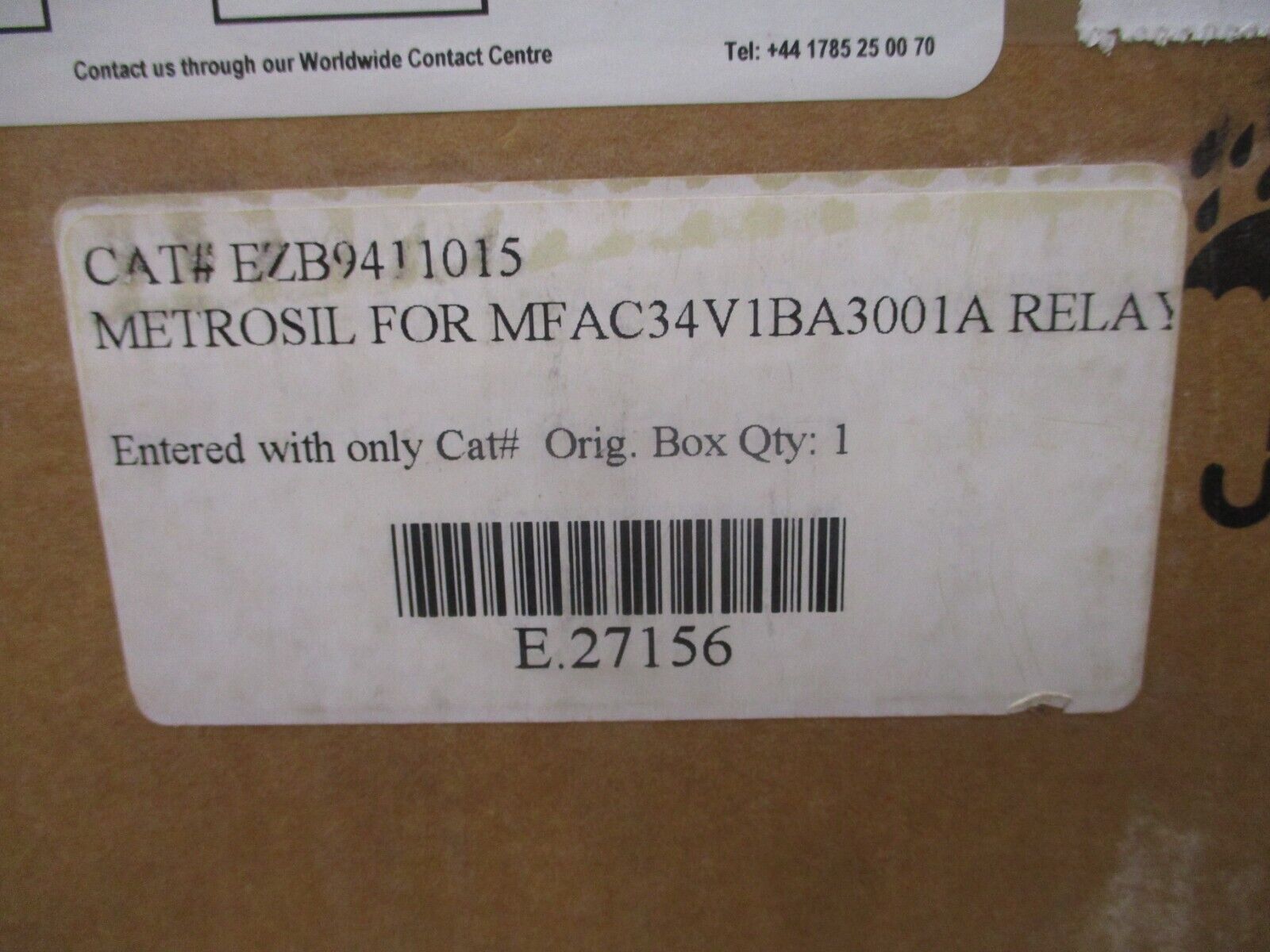 Metrosil High Impedence Varistor EZB9411015 New Surplus