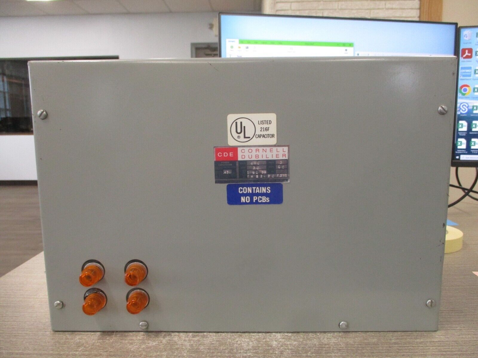 Cornell Dubilier Capacitor IMS2020F33L 20kVAR 480V 3Ph 60Hz Used