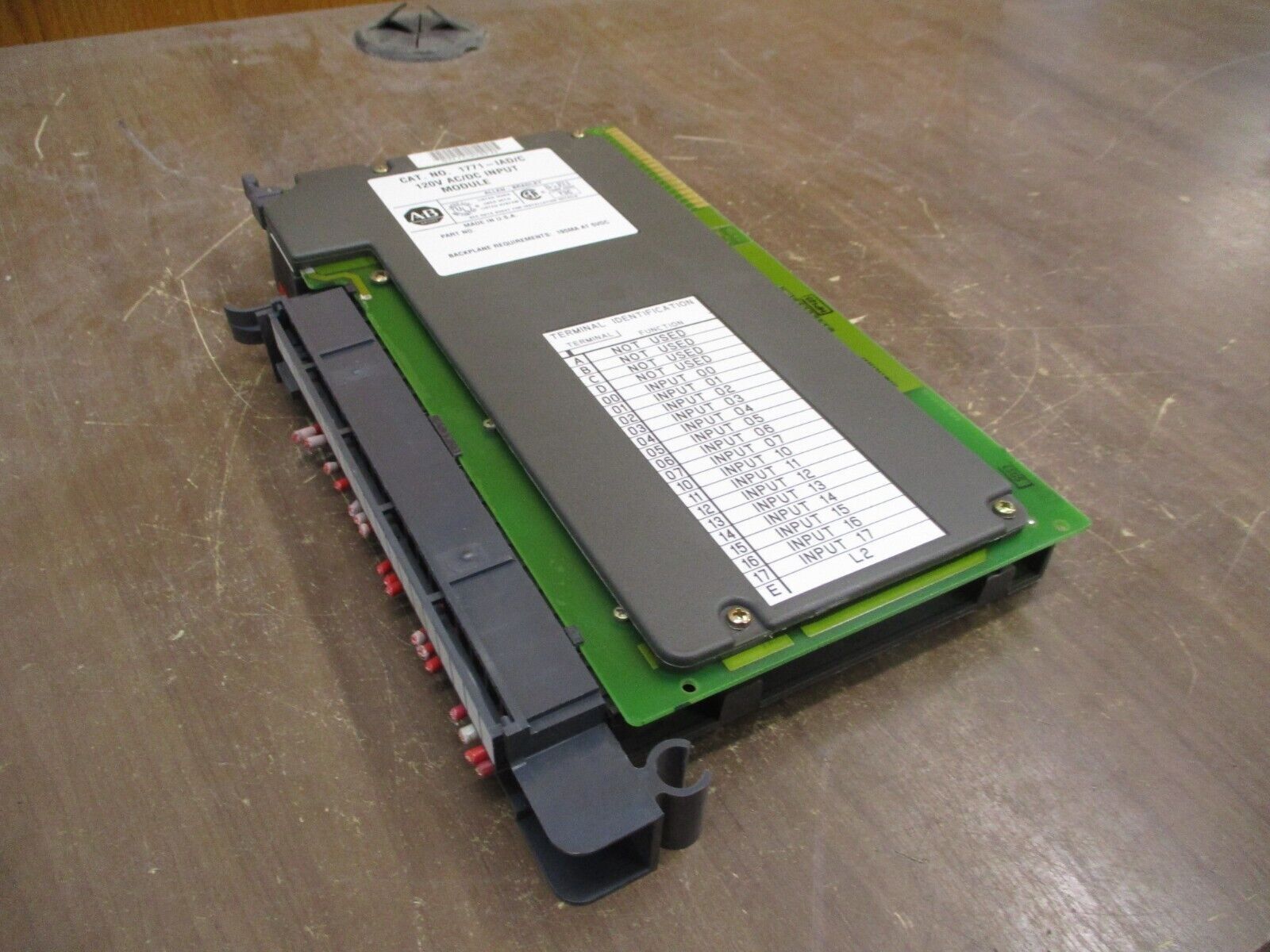 Allen-Bradley Input Module 1771-IAD Ser. C 120V AC/DC Used