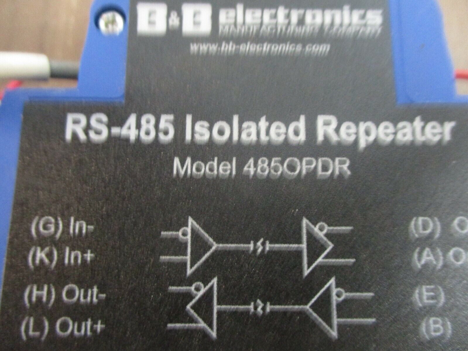 B&B RS-485 Isolated Repeater 485OPDR 10-30VDC Used