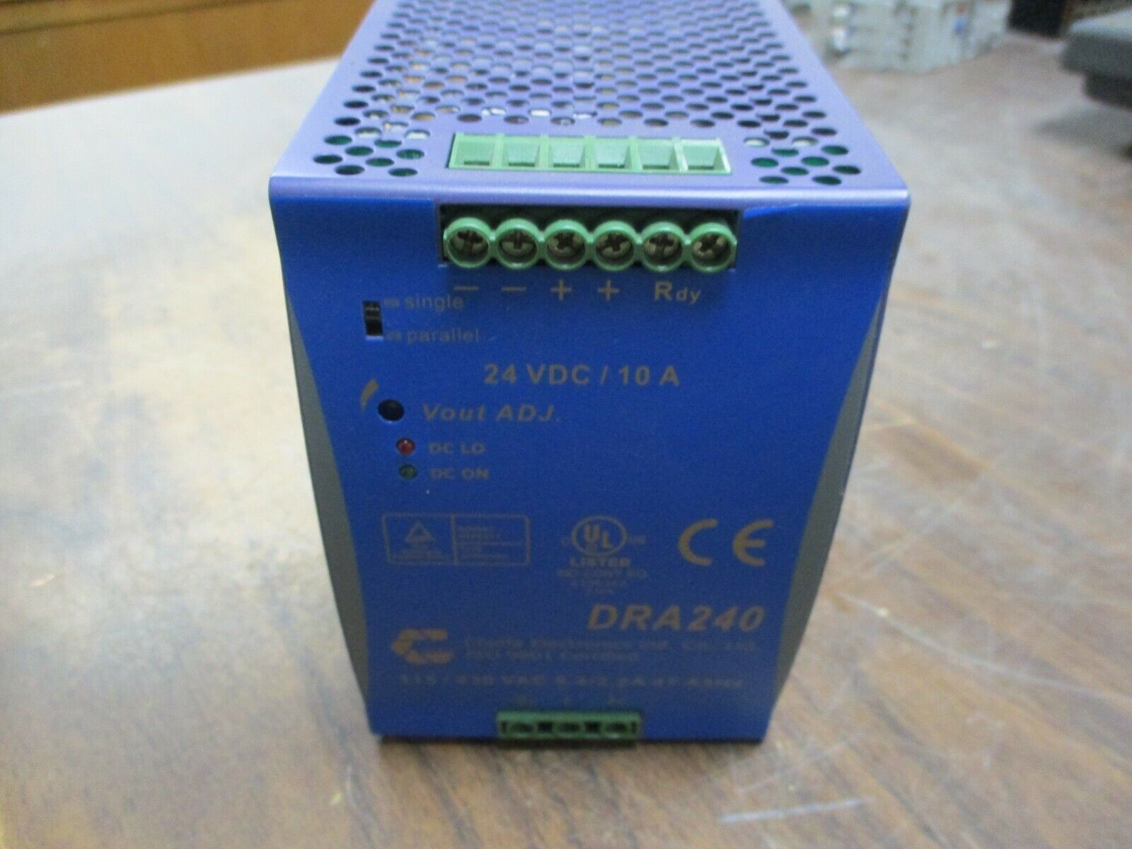 Chinfa DRA240 Power Supply DRA240-24A Output: 24VDC, 240W Used