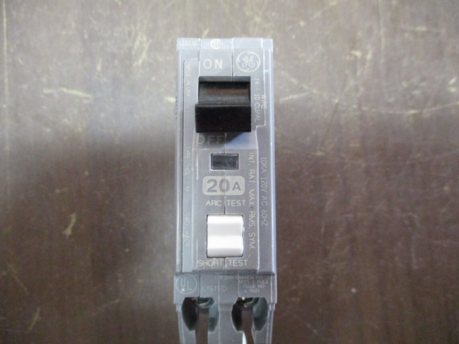 GE Arc Fault Circuit Breaker THQL1120AF Model C 20A 120V 1P 10K AIC New Surplus