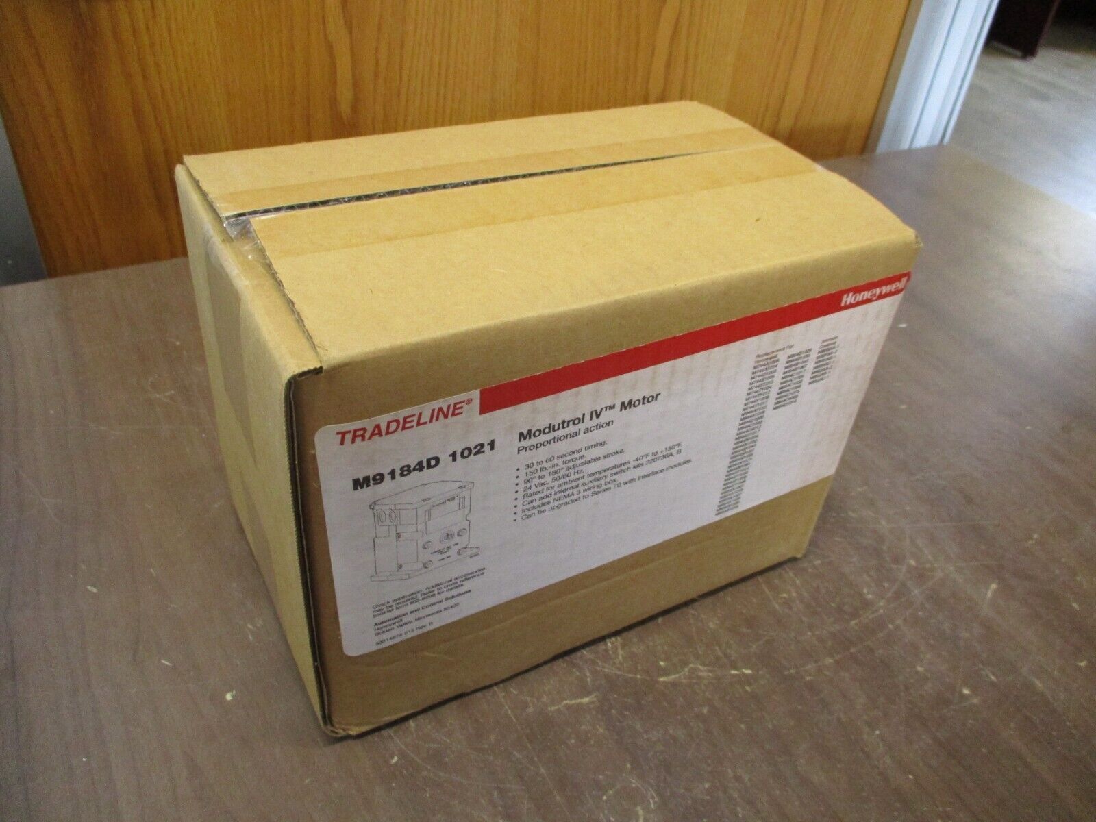 Honeywell Tradeline Modutrol IV Motor M9184D 1021 Timing: 30-60Sec 24VAC 50/60Hz