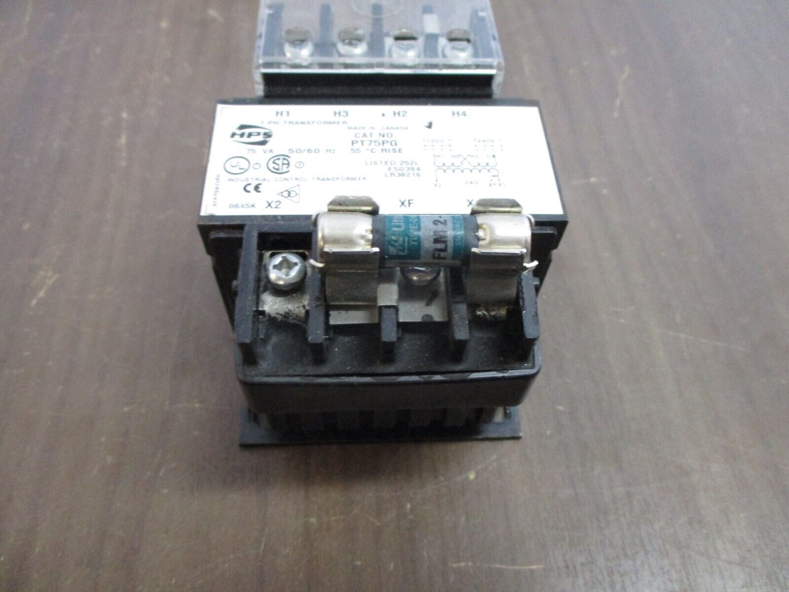 Hammond Control Transformer PT75PG 75VA Pri: 120/240V Sec: 24V 1Ph 50/60Hz Used