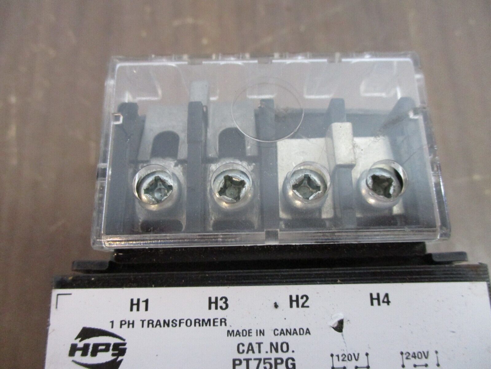 Hammond Control Transformer PT75PG 75VA Pri: 120/240V Sec: 24V 1Ph 50/60Hz Used