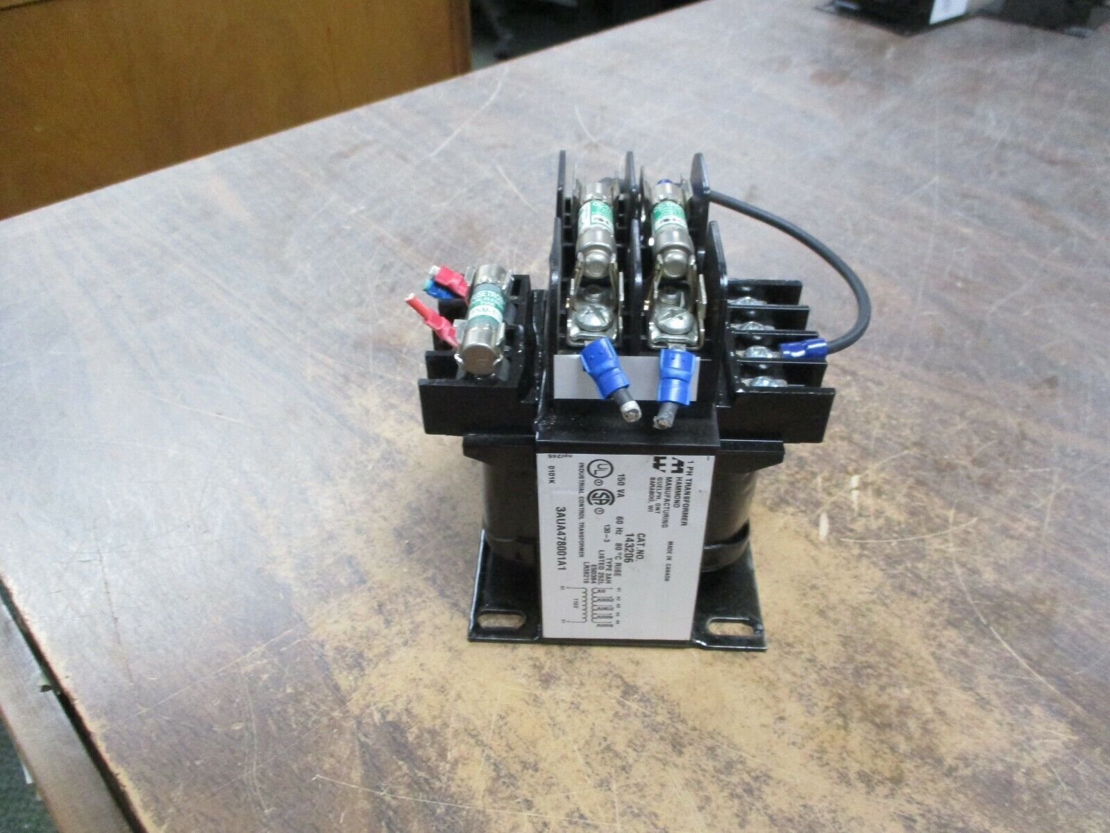 Hammond Transformer 143206 3AUA478001A1 150VA Pri:208/230/480/600V Sec:115V Used