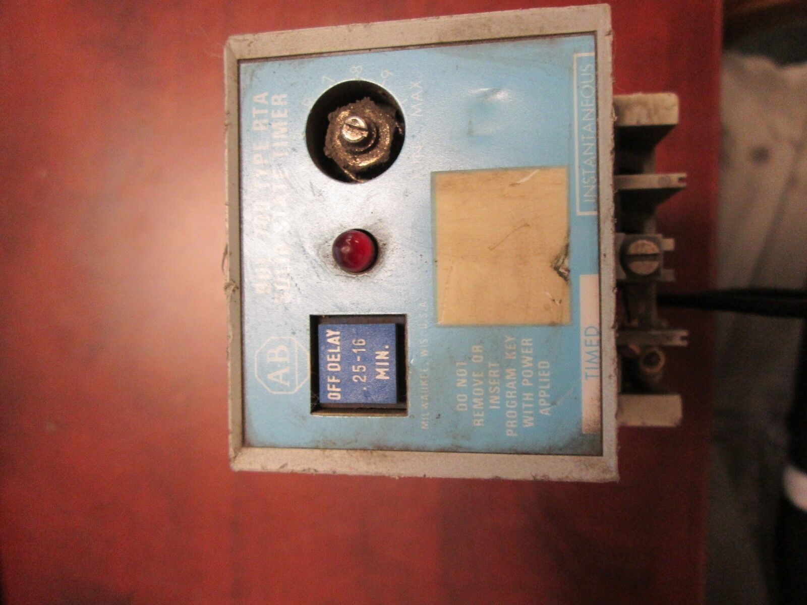 Allen-Bradley Time Delay Relay, 700-RTA00V110A1, Range .25-16 Mins, 120V Coil