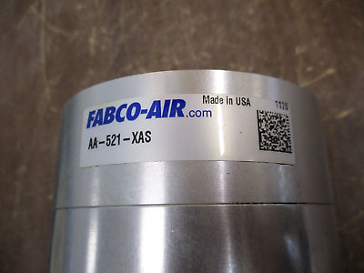 Fabco-Air Pneumatic Air Cylinder AA-521-XAS Adjustable Stroke *No Box*