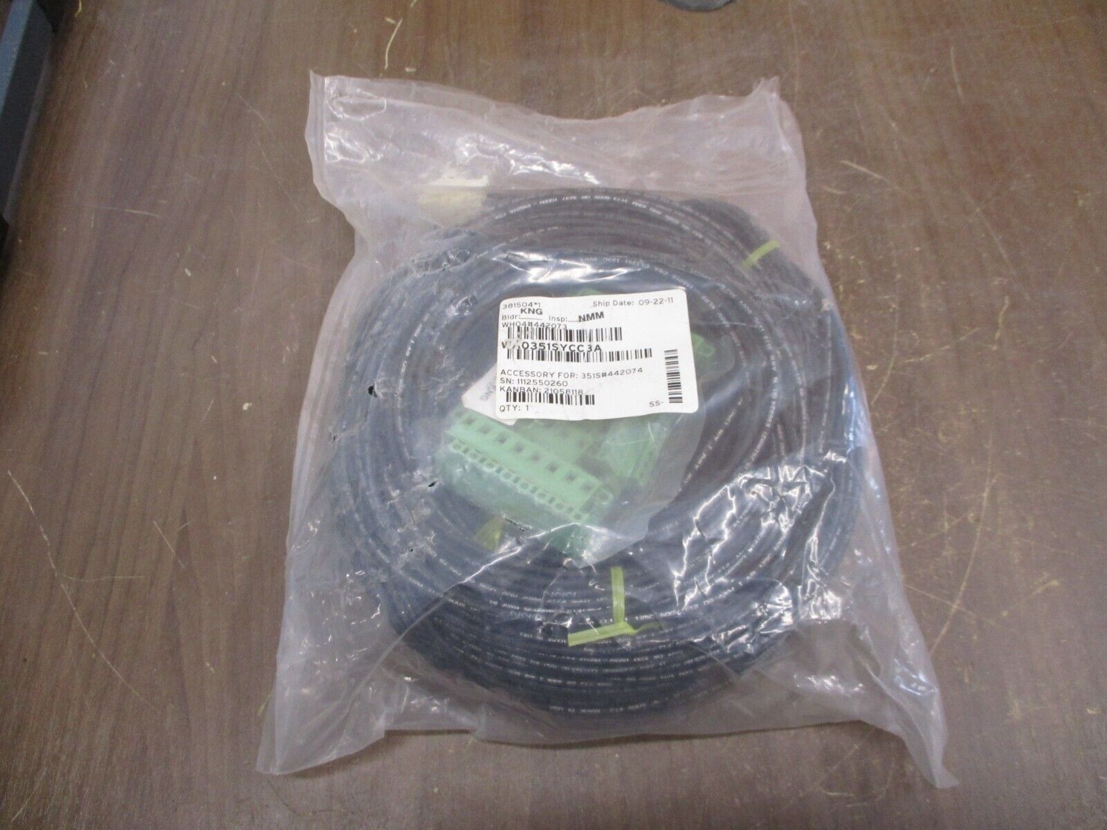 SEL Accessory Cable WA0351SYCC3A New Surplus