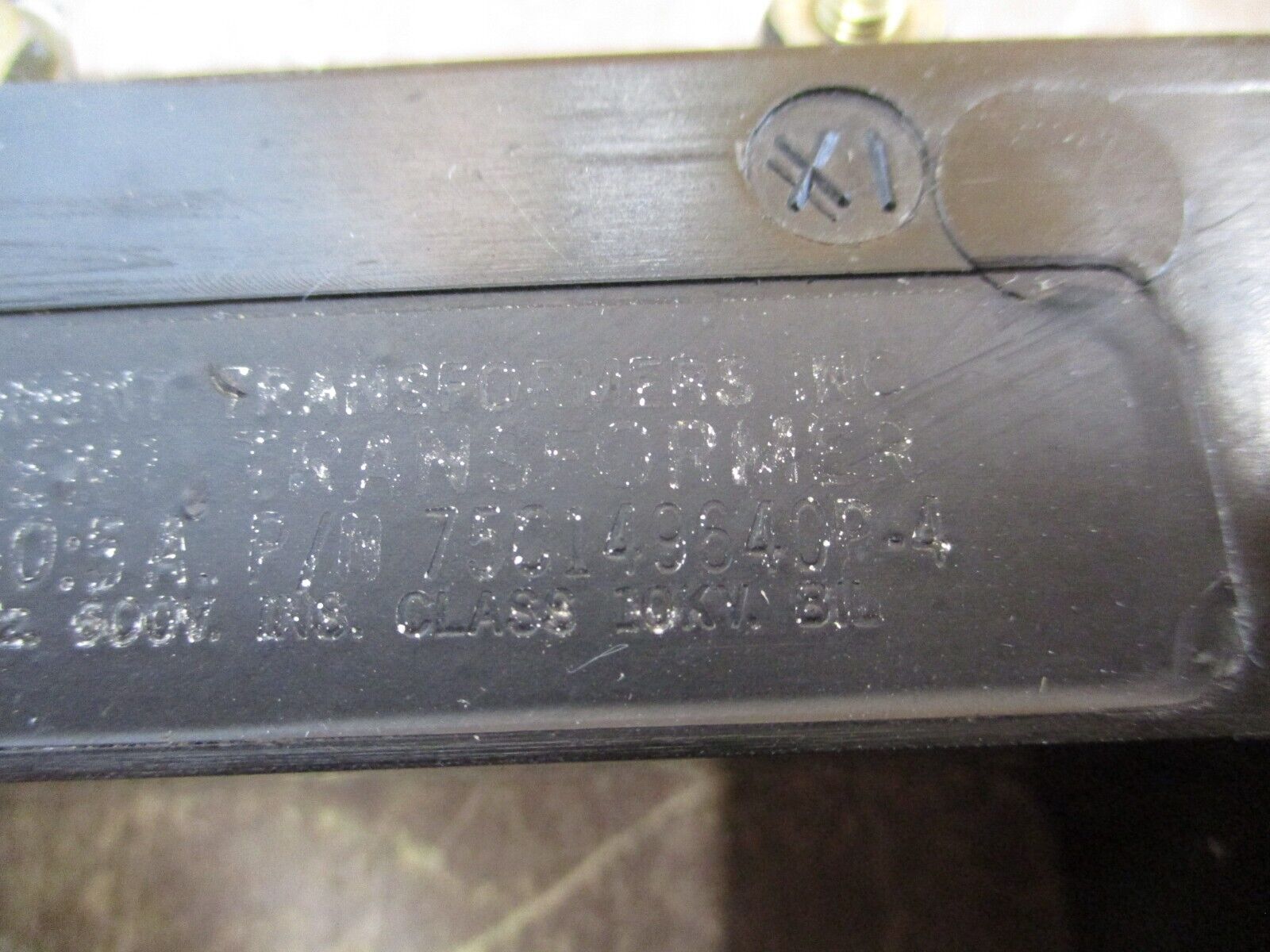 Instrument Transformers Current Transformer 75C149640P-4 Ratio 250:5A 600V Used