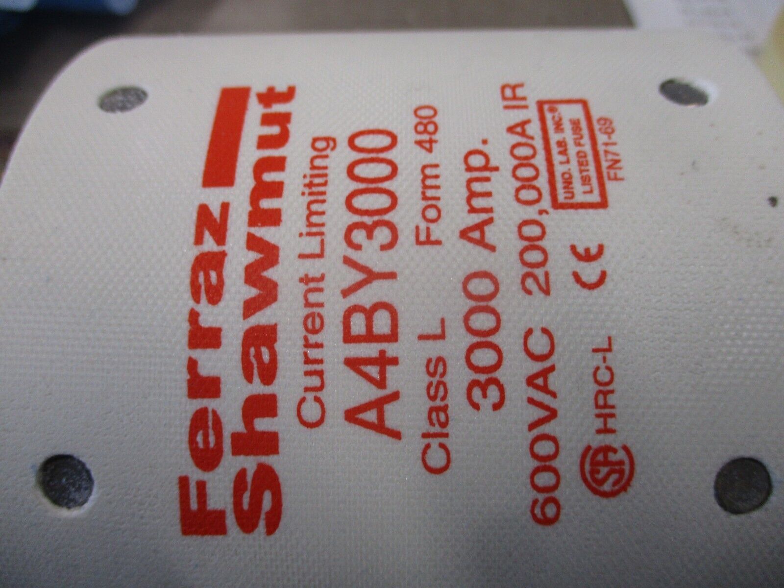 Ferraz Shawmut Amp-Trap Fuse A4BY3000 3000A 600V *No Box* New Surplus