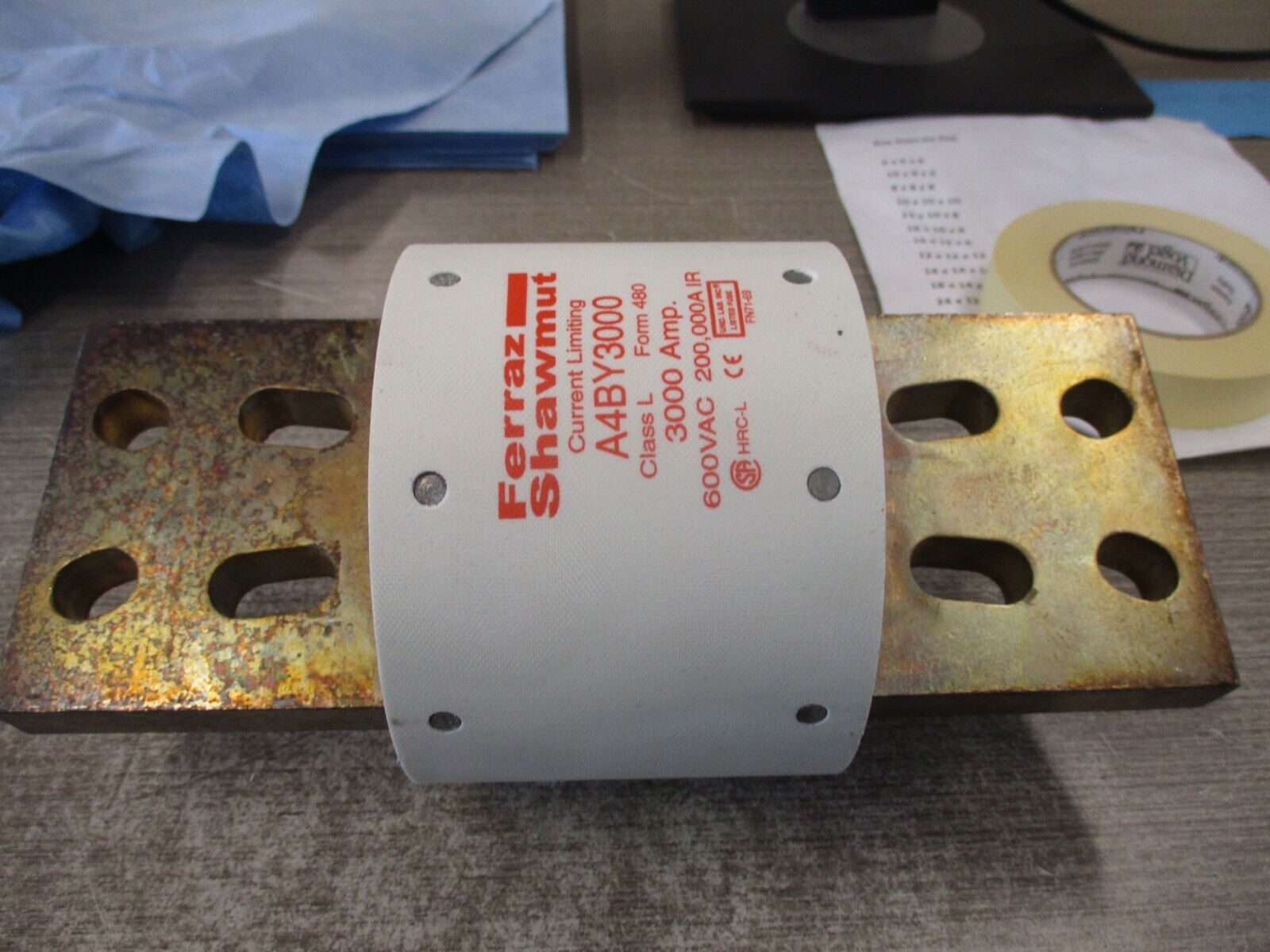 Ferraz Shawmut Amp-Trap Fuse A4BY3000 3000A 600V *No Box* New Surplus