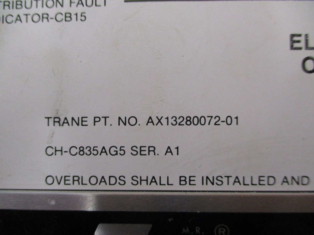 Trane Electronic Overload Relay AX13280072-01 Used