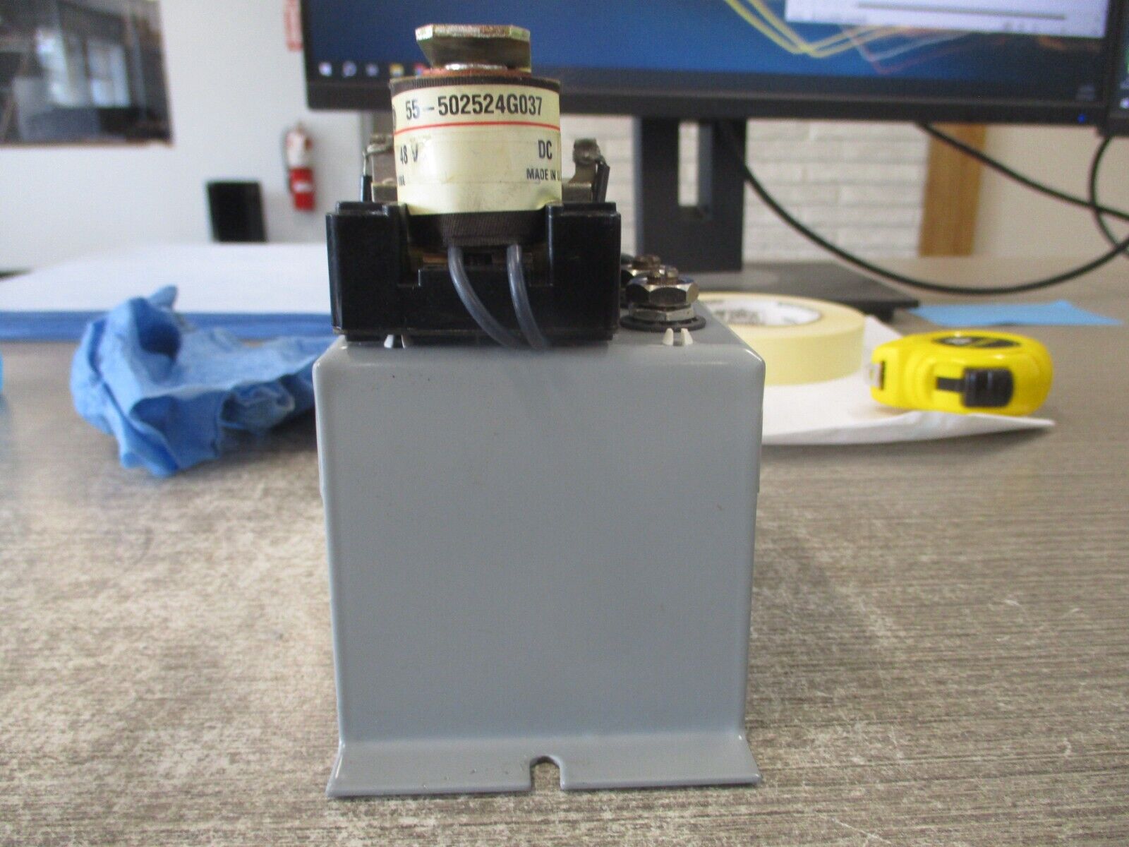 GE Undervoltage Relay CR120YC20BA04B Ser. A 460V 1Ph 60Hz Used