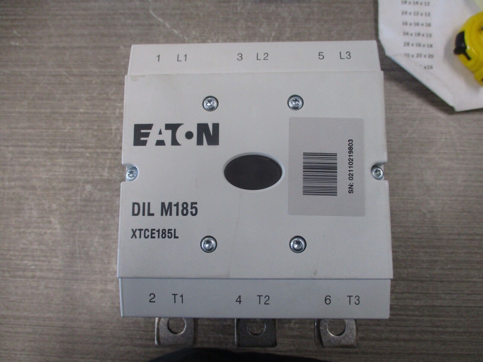 Eaton Contactor DIL M185 XTCE185L 24-48VDC Coil 225A 600V Used