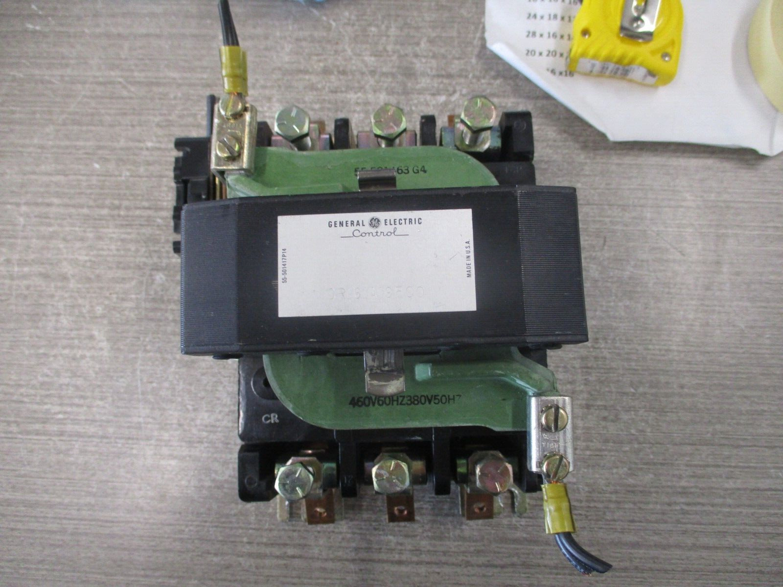 GE Contactor CR161A19500 460V Coil Used