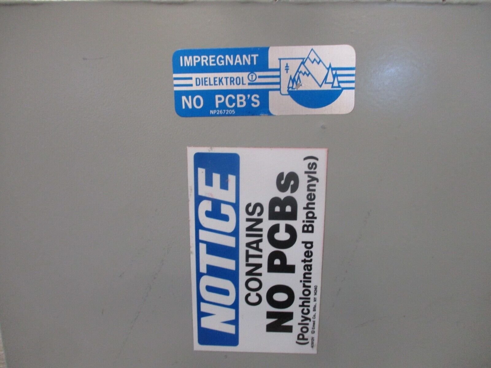 GE Dielektrol Capacitor 55L345KD 20 KVAR 480V 60Hz 3Ph Used