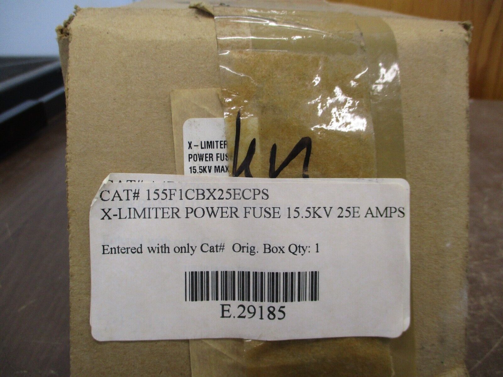 Cooper X-Limiter Fuse 155F1CBX25ECPS 25E 15.5kV New Surplus