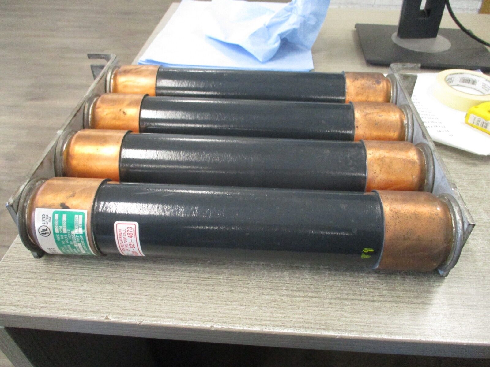 GE Type EJO-1 Fuse 9F62 KCB600 5.5kV 600A 60Hz Used