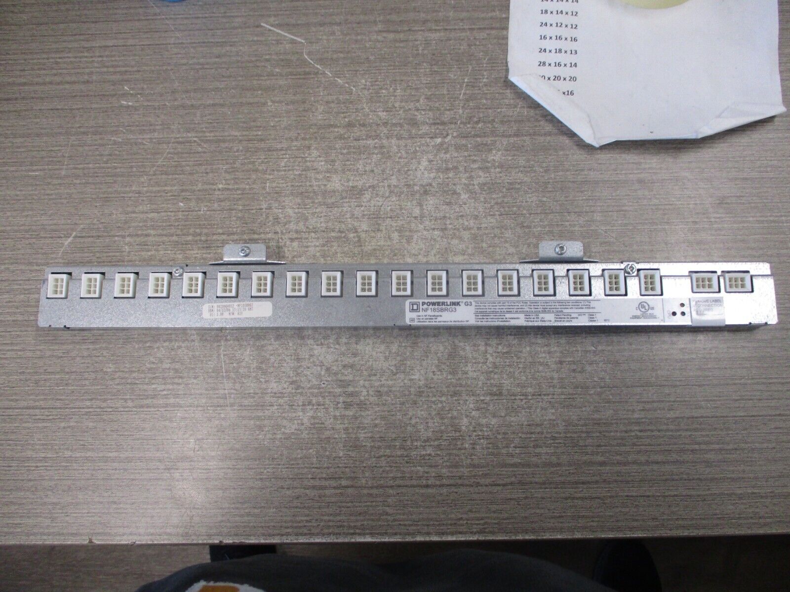 Square D Powerlink G3 Circuit Control Bus NF18SBRG3 Used