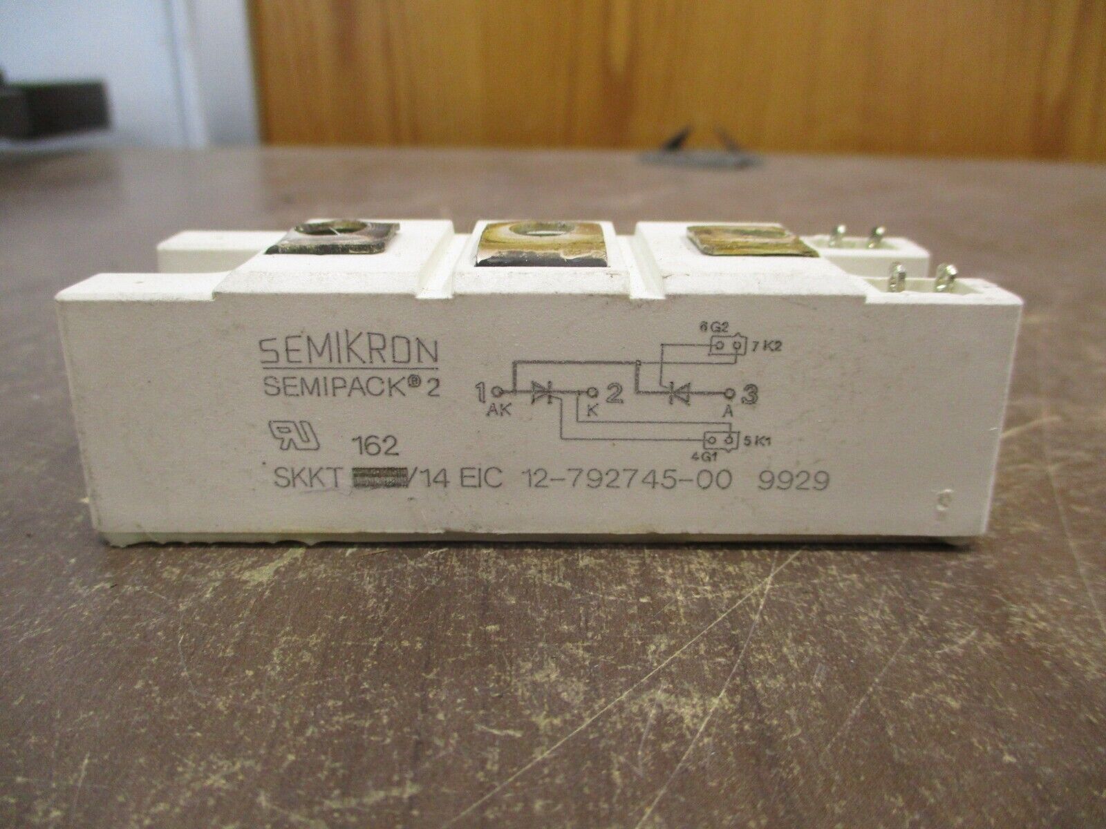Semikron SKKT 162/14 EIC Power Module 12-792745-00 Used