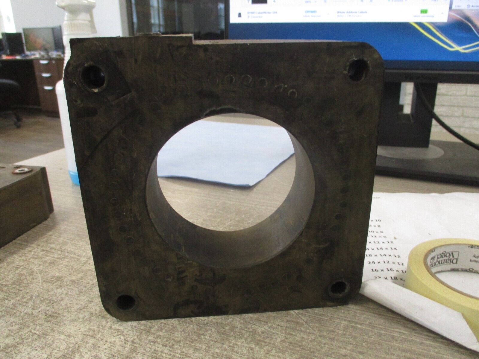 GE Type JAH-0 Current Transformer 837X60 Ratio 400:5A 600V 25-400Hz Used