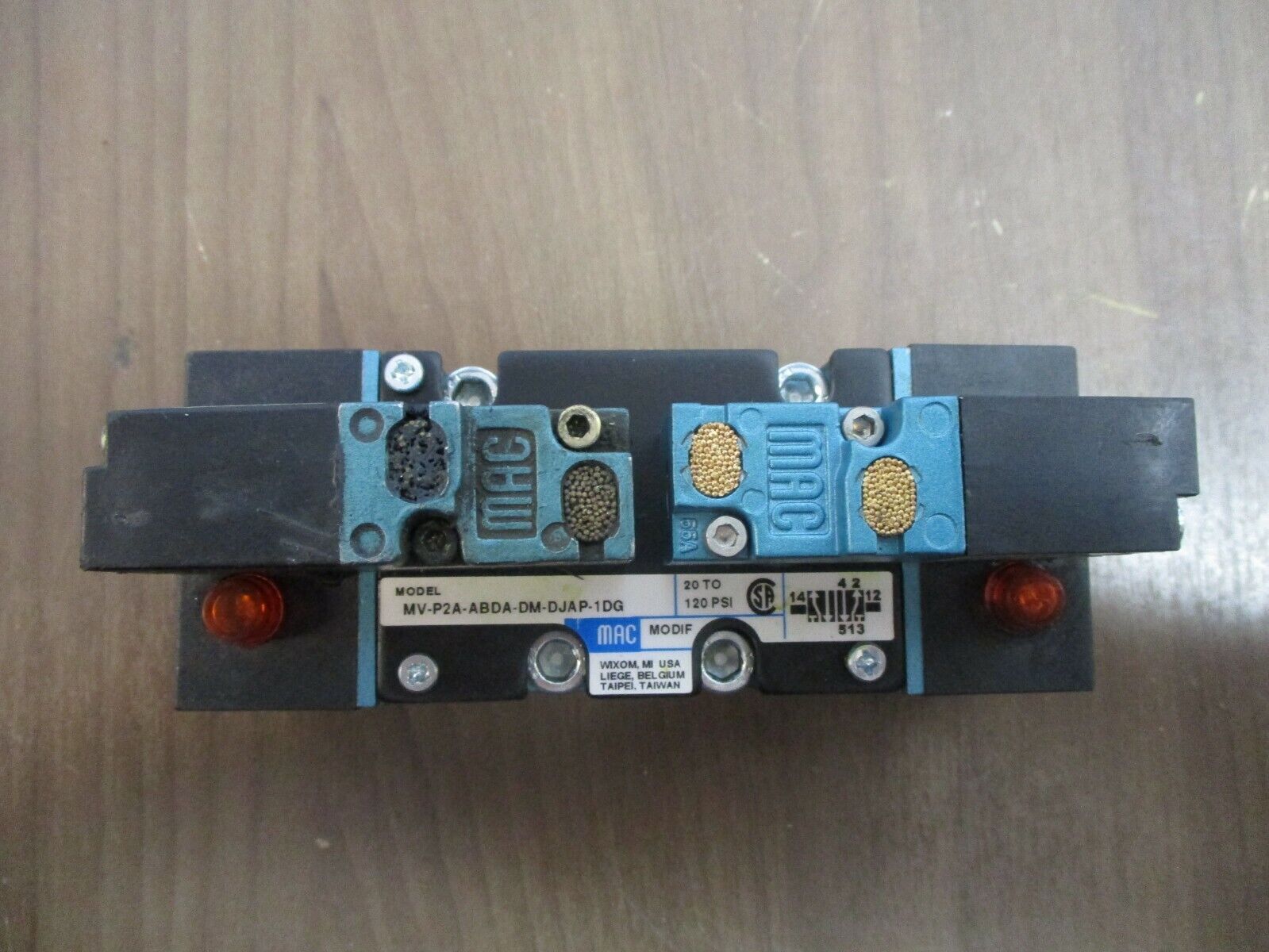 MAC Solenoid Valve MV-P2A-ABDA-DM-DJAP-1DG New Surplus