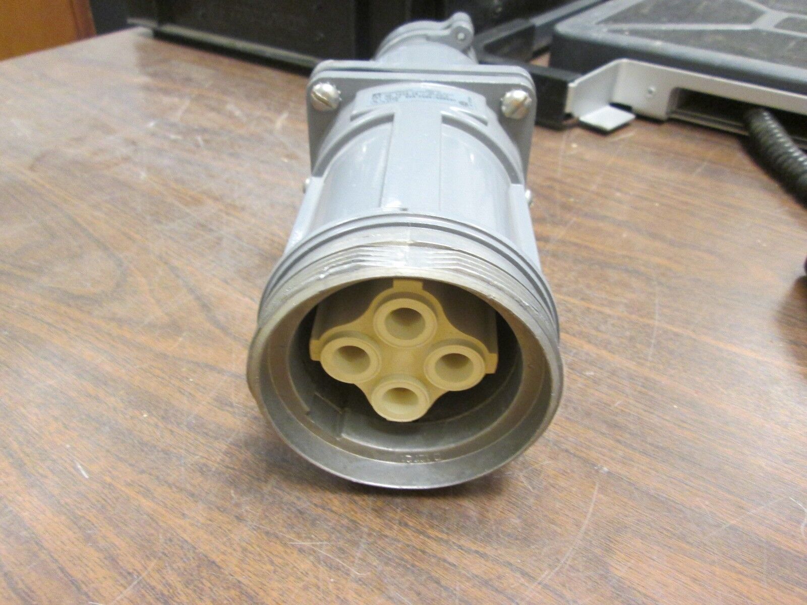 Russellstoll Receptacle 7428-78-JPA63 60A 600V Conduit End Used