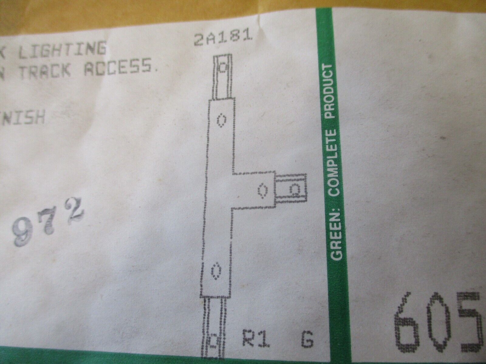 Lightolier Lytespan-Track Lighting T Connector 6051WH Matte White *New Surplus*