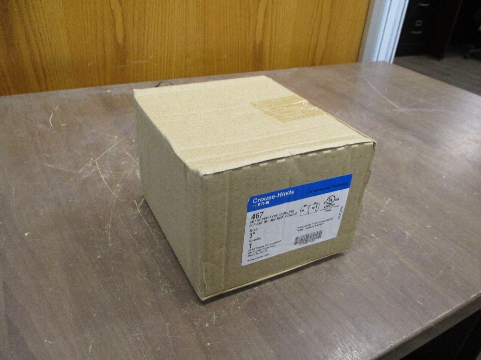 Eaton Crouse-Hinds Set Screw Coupling 467 EMT, IMC, Rigid Conduit Size: 3"