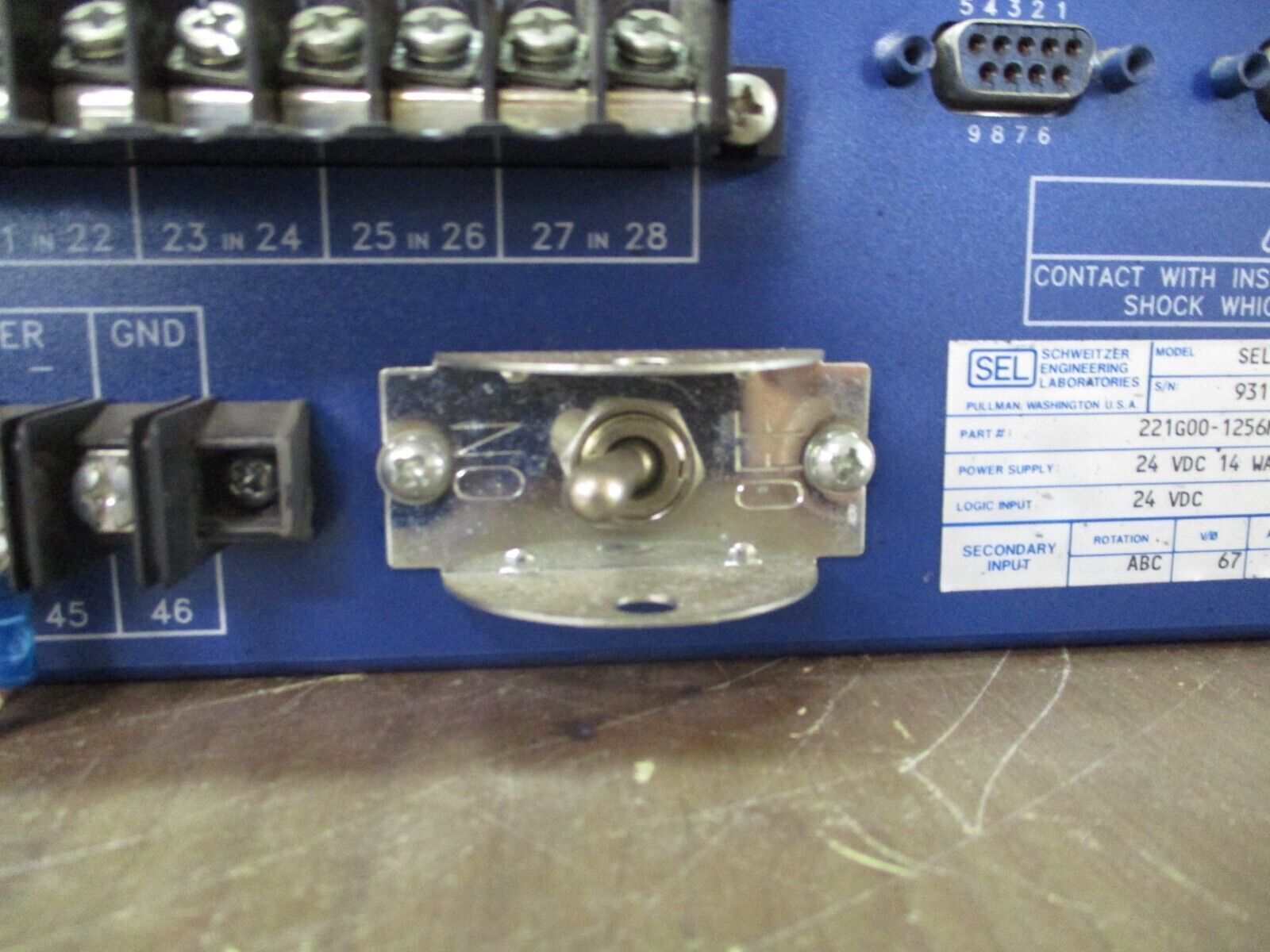 SEL SEL-221G Phase Distance / Directional Ground Relay & Fault Locator 24VDC 14W