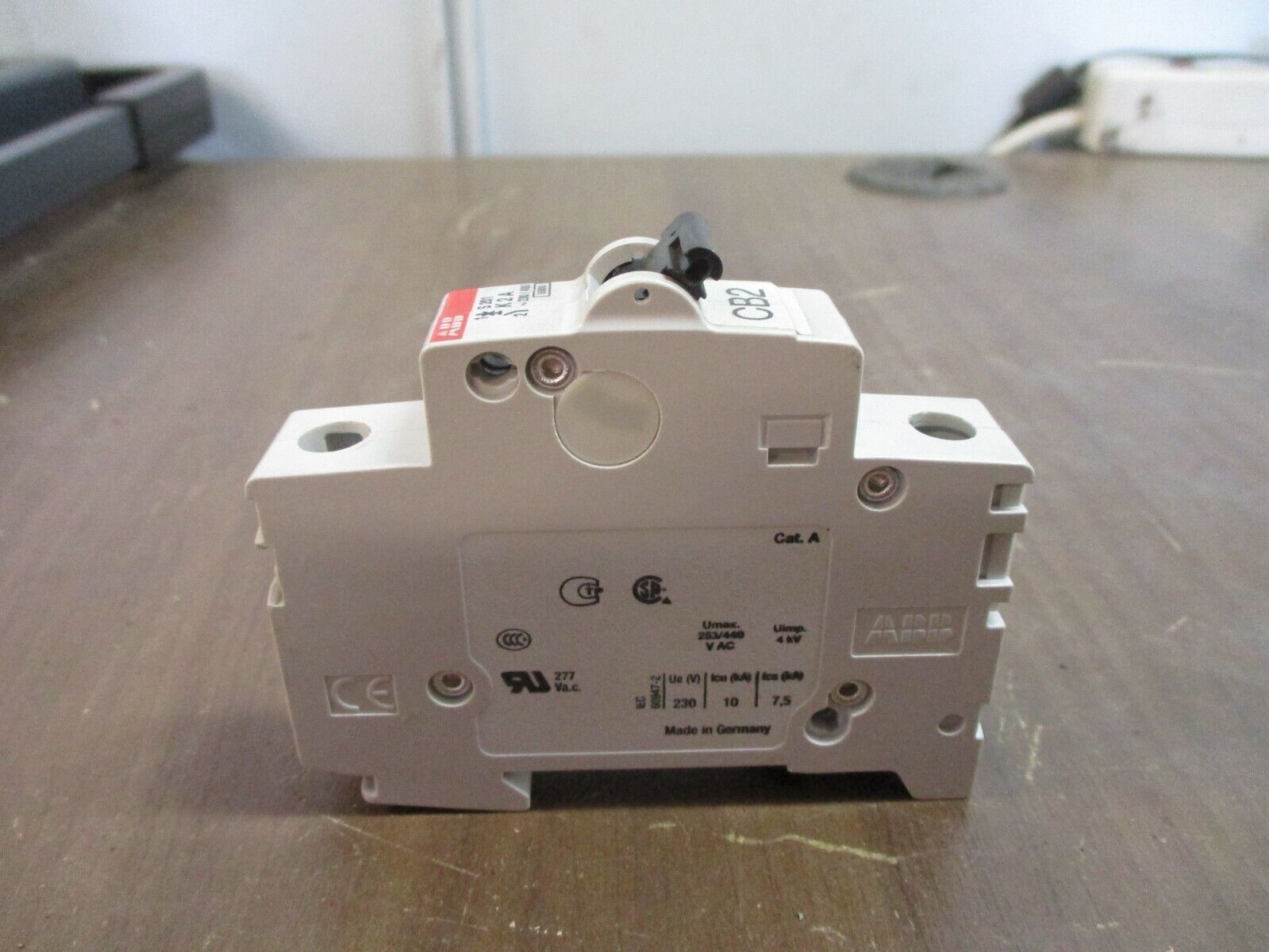 ABB Circuit Breaker S 201 K2A 2A 230/400V 1P Used