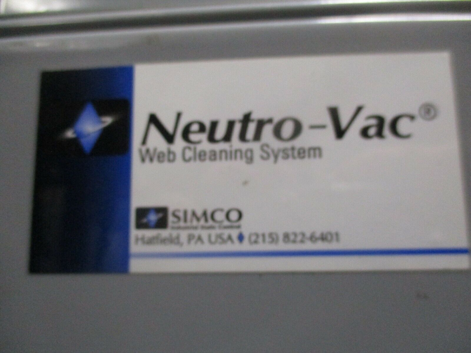 Simco Neutro-Vac Dust Collector DC-1500 5HP 230/460V 60Hz 3Ph Used