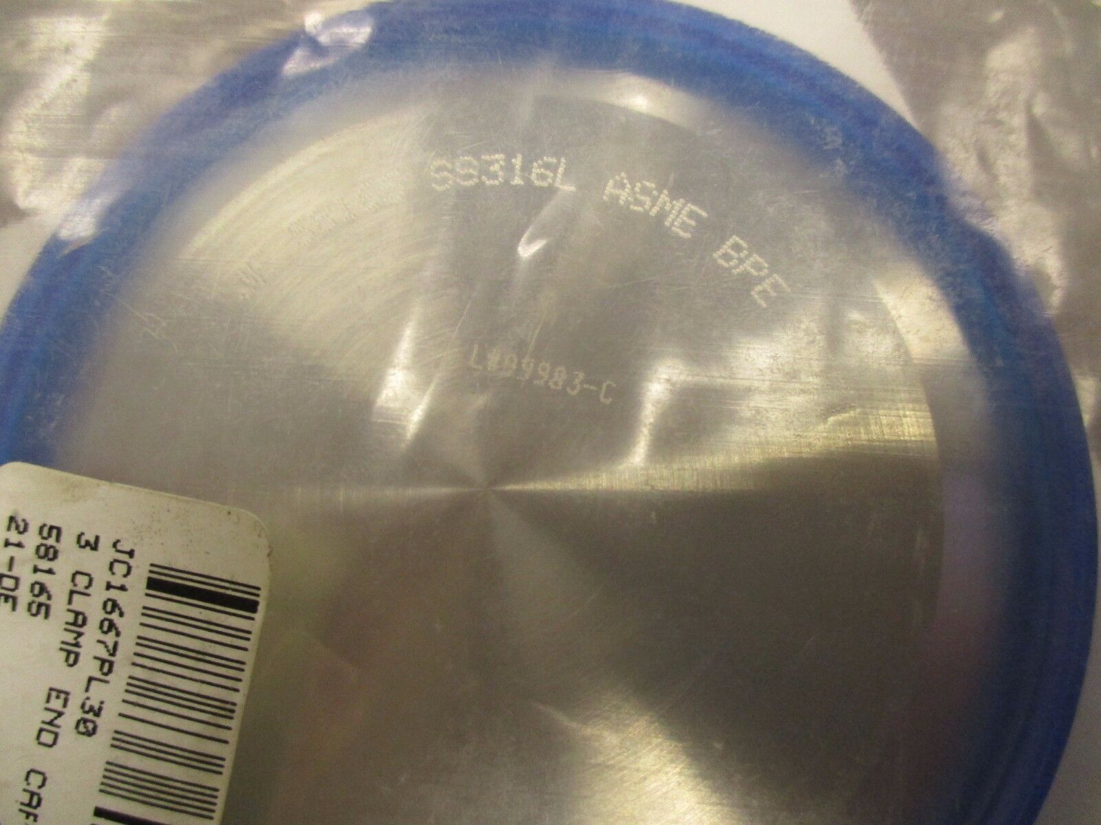 Swagelok 3 Clamp End Cap JC1667PL30 New Surplus