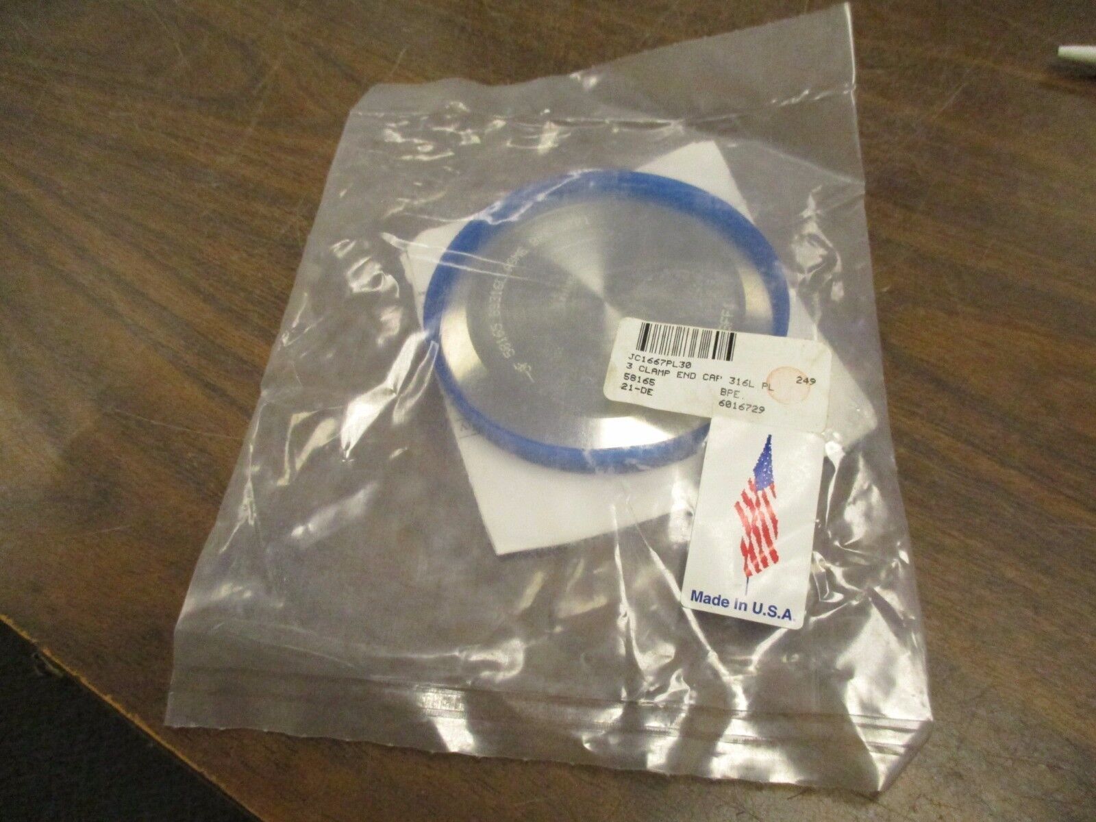 Swagelok 3 Clamp End Cap JC1667PL30 New Surplus