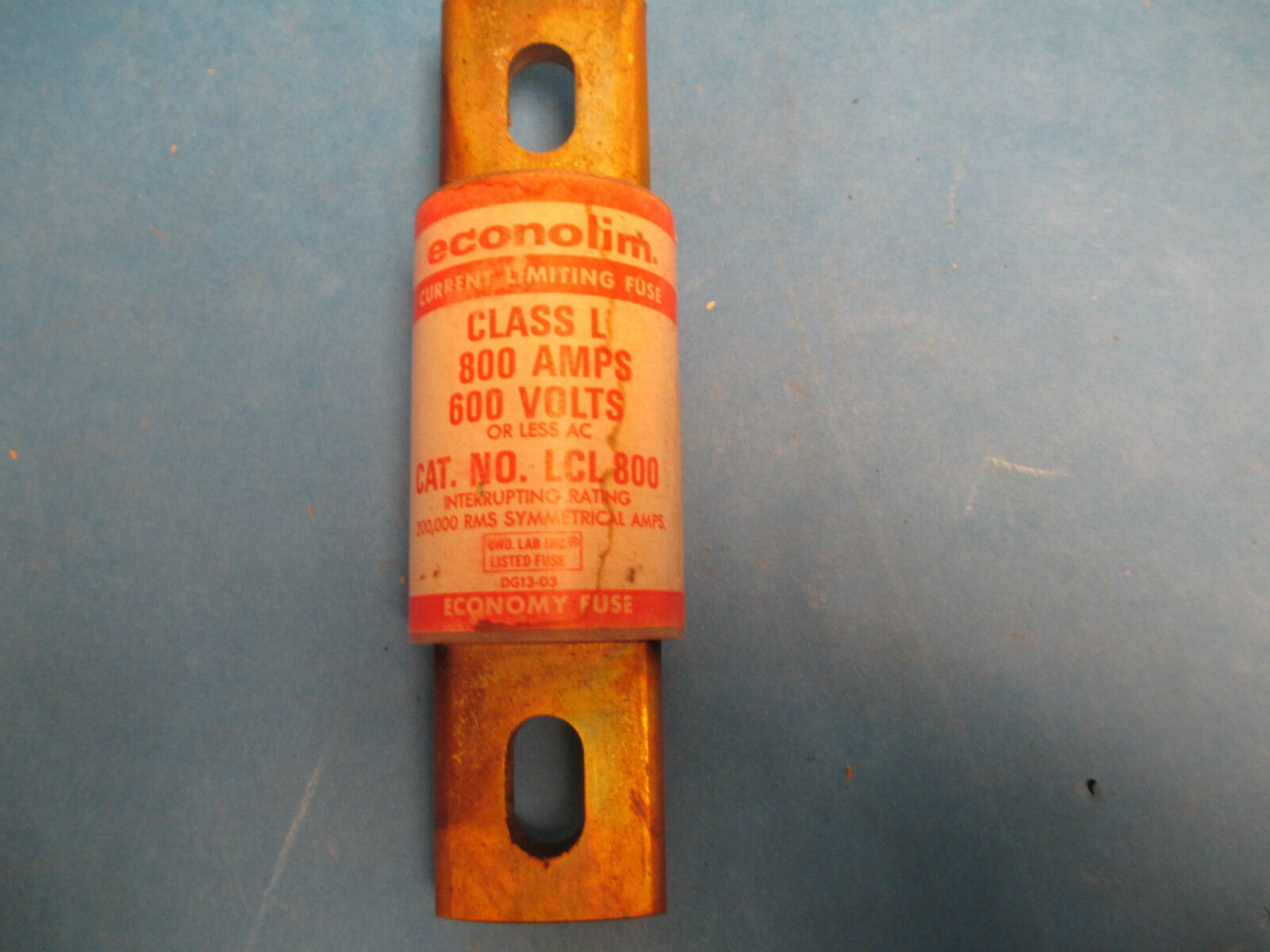 Econolim Fuse CL 800 800A 600V New Surplus