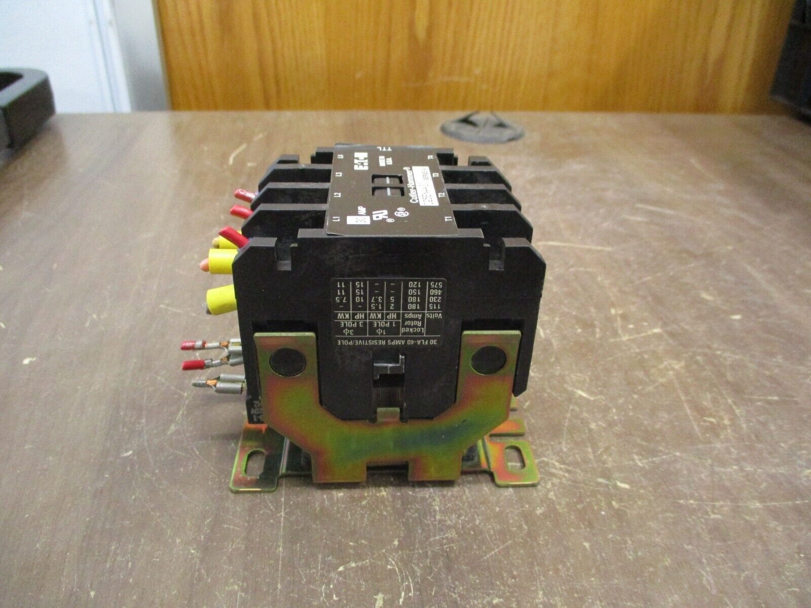 Eaton Contactor C25ENA430 Ser. A1 104-120V Coil 30A Used
