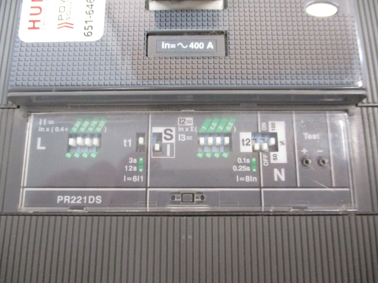 ABB SACE Tmax Circuit Breaker T5N 400 400A 600V 3P w/ PR221DS Trip Used