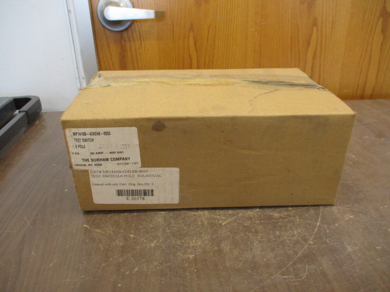 Durham Test Switch MP1416B-4242AB-8055 30A 600V 6P New Surplus