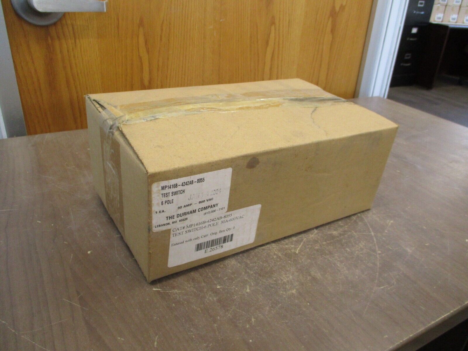 Durham Test Switch MP1416B-4242AB-8055 30A 600V 6P New Surplus
