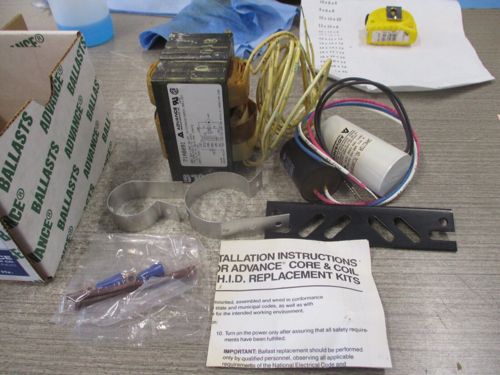 Advance Core & Coil Ballast Kit 71A8071-001D 120/208/240/277V 100W New Surplus