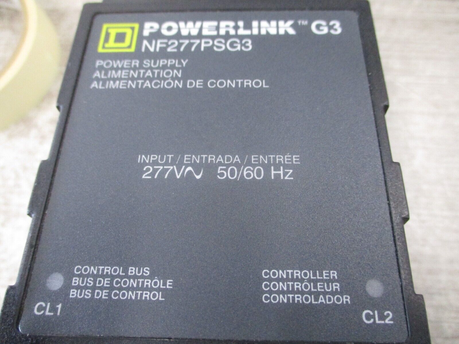 Square D Powerlink G3 Power Supply NF277PSG3 277V 50/60Hz *Wire Cut Short* Used