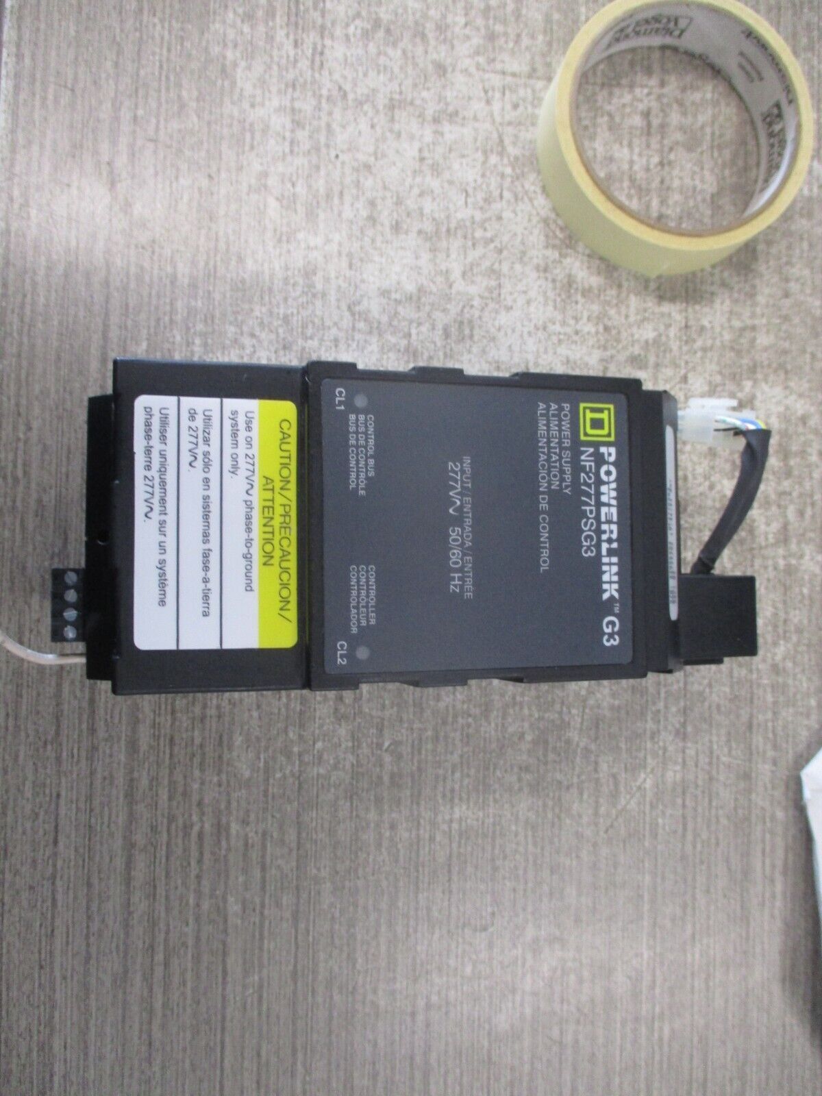 Square D Powerlink G3 Power Supply NF277PSG3 277V 50/60Hz *Wire Cut Short* Used