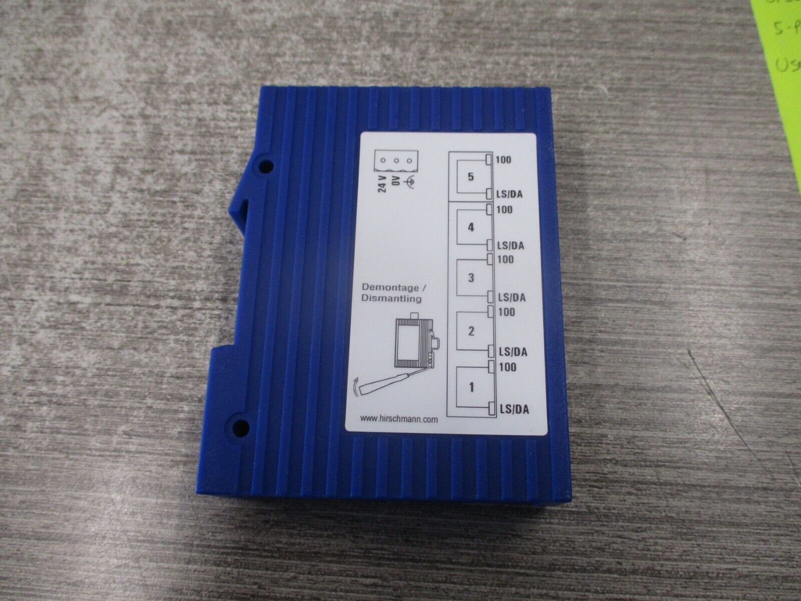 Hirschmann Rail Ethernet Switch SPIDER 5TX 5-Port Used