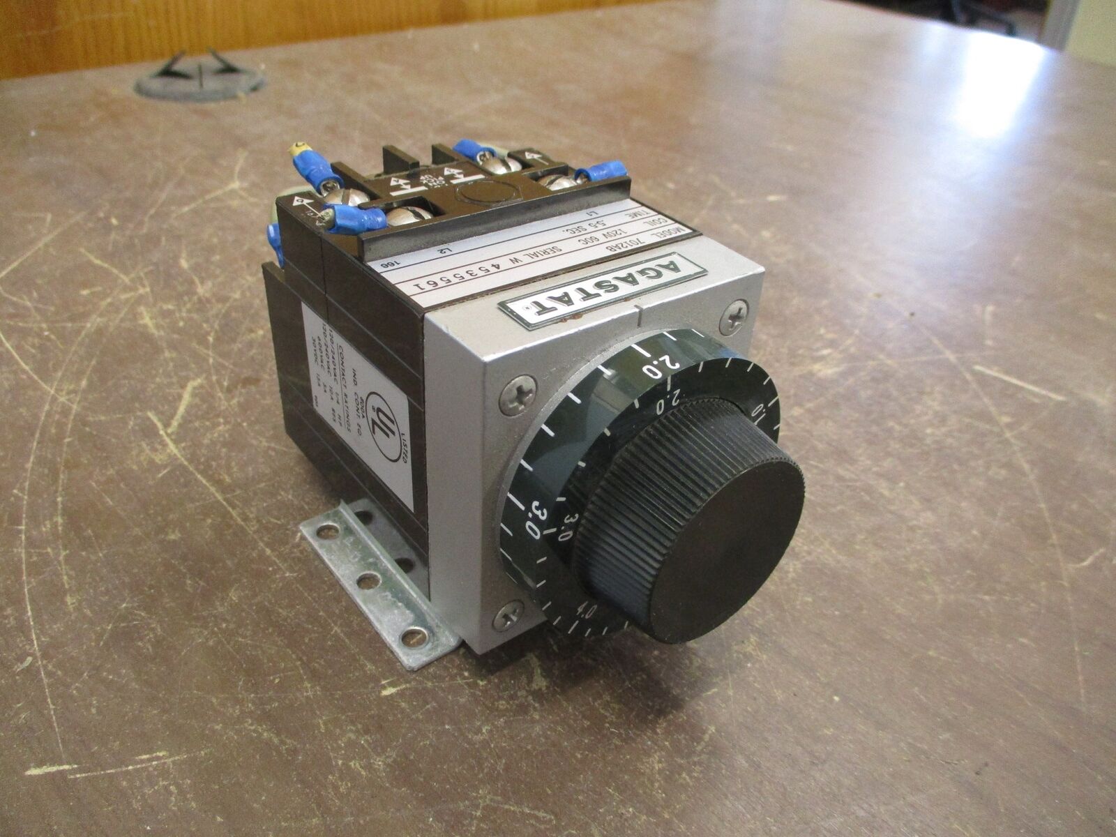 Agastat Timer 7012AB 120V Coil Time: 0.5-5 Sec Used
