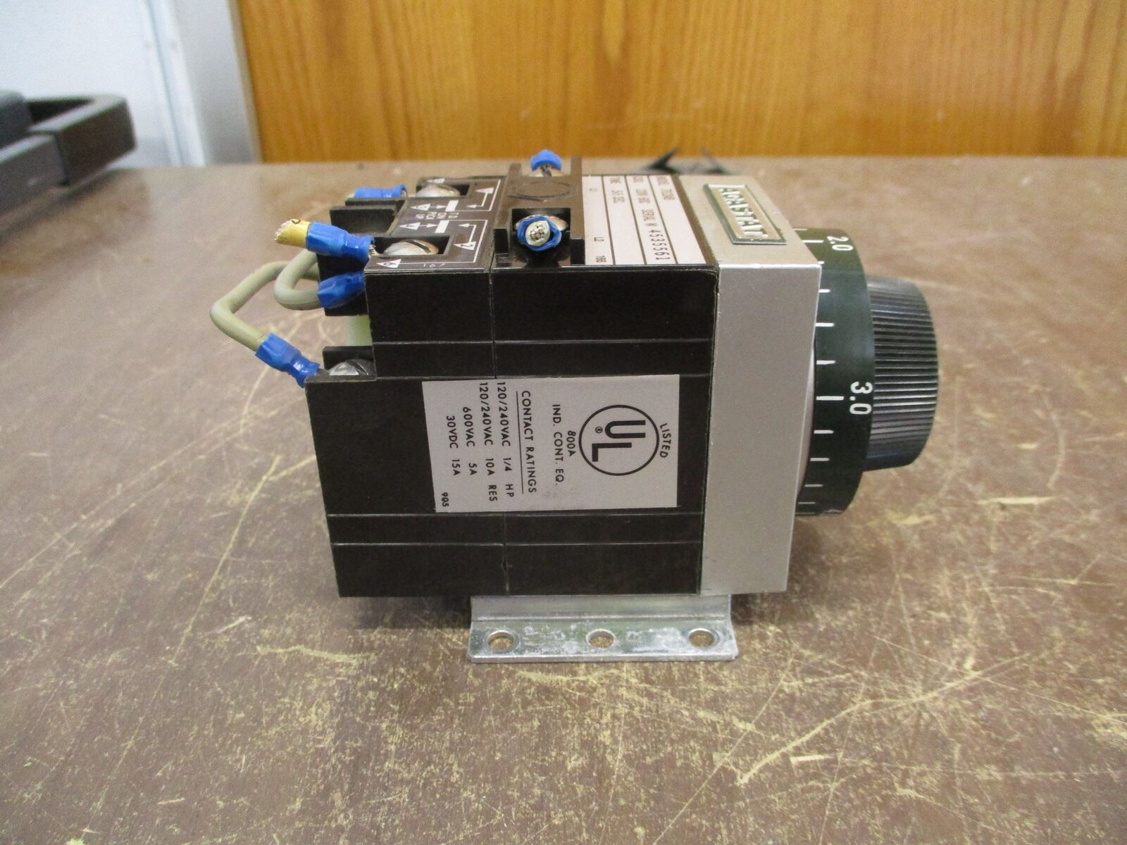 Agastat Timer 7012AB 120V Coil Time: 0.5-5 Sec Used