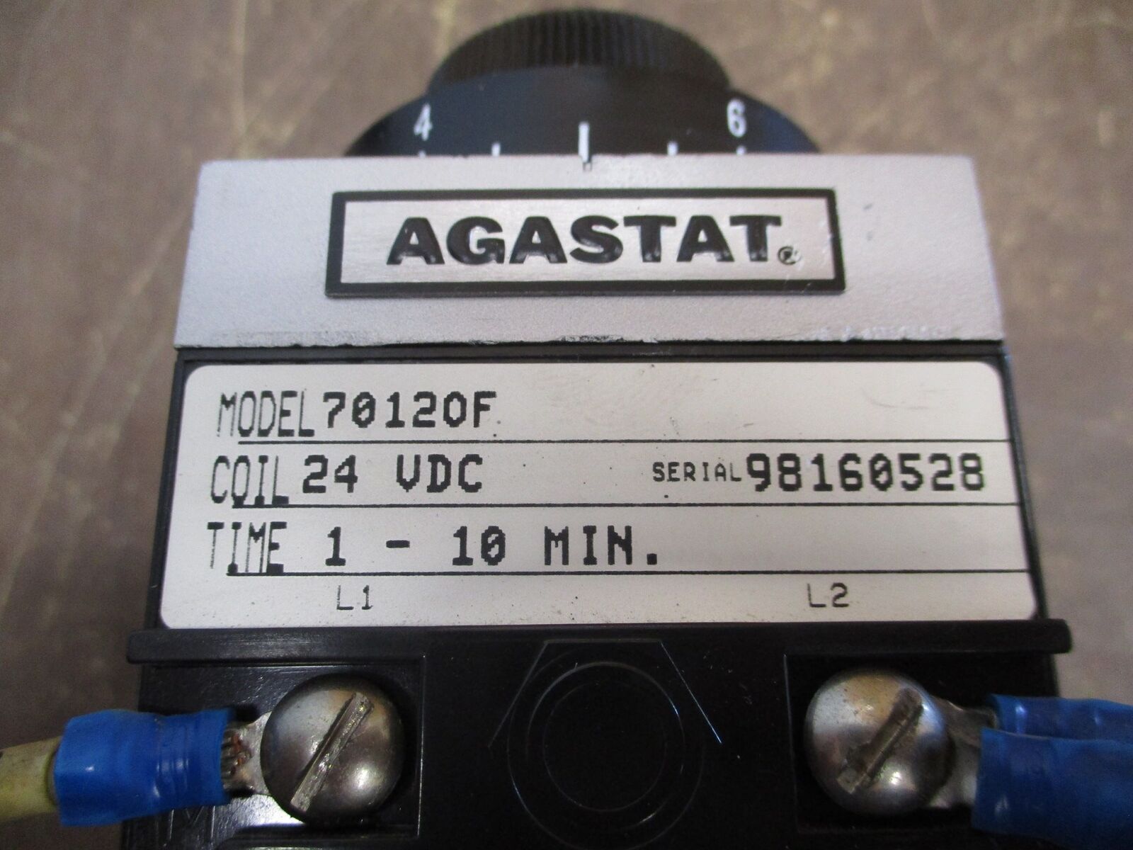 Agastat Timer 70120C 24VDC Coil Time: 1-10min Used